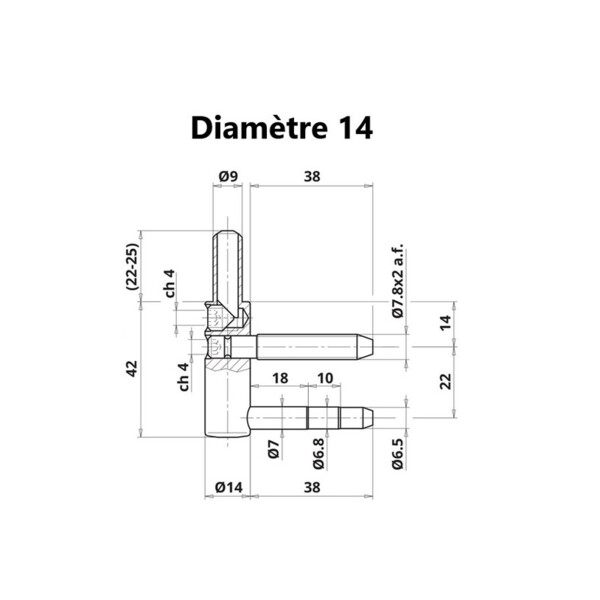 Exacta | mâle réglable